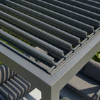 PergoSTET Lite Neo 3m x 7m Metal Rectangular Pergola in Grey