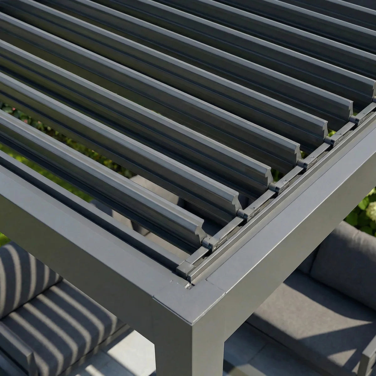 PergoSTET Lite Neo 3m x 7m Metal Rectangular Pergola in Grey