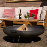 MOODZ Stainless Steel Fire Bowl With Feet And Handles