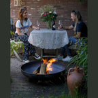 MOODZ Stainless Steel Fire Bowl With Feet And Handles