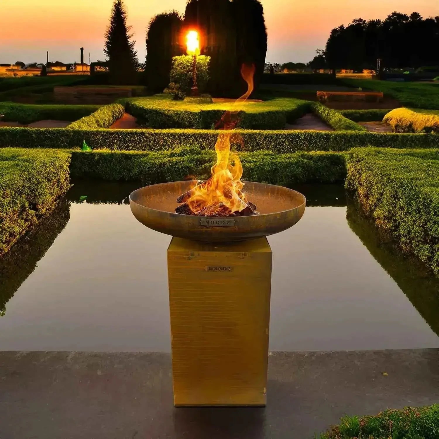MOODZ Fire Bowl Base Corten Steel