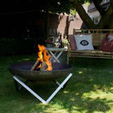 MOODZ Stainless Steel Fire Bowl Star Frame