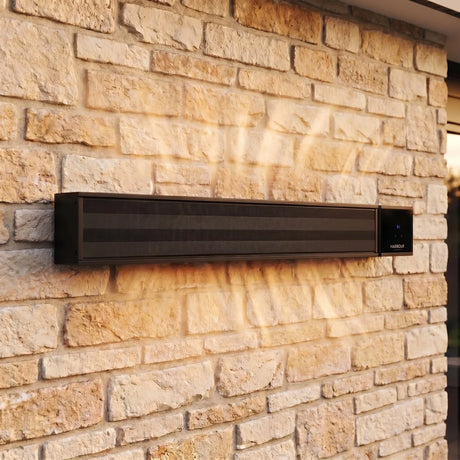 PergoSTET 2400W Smart Aluminum Pergola Heater with WiFi & Bluetooth Integration - Black