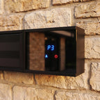 PergoSTET 2400W Smart Aluminum Pergola Heater with WiFi & Bluetooth Integration - Black