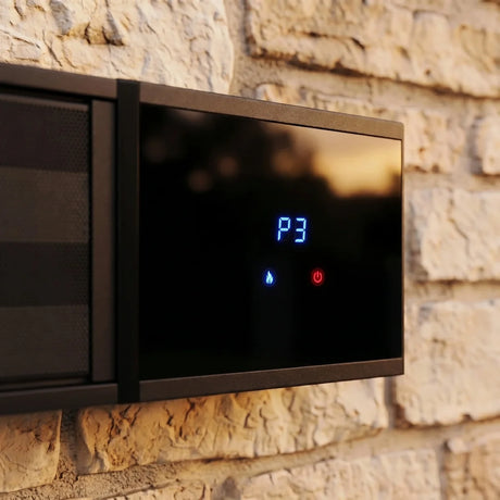PergoSTET 2400W Smart Aluminum Pergola Heater with WiFi & Bluetooth Integration - Black