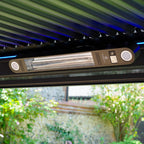PergoSTET Motorized Wall & Ceiling Mount Smart Pergola Heater with Integrated LED Light (1500W)