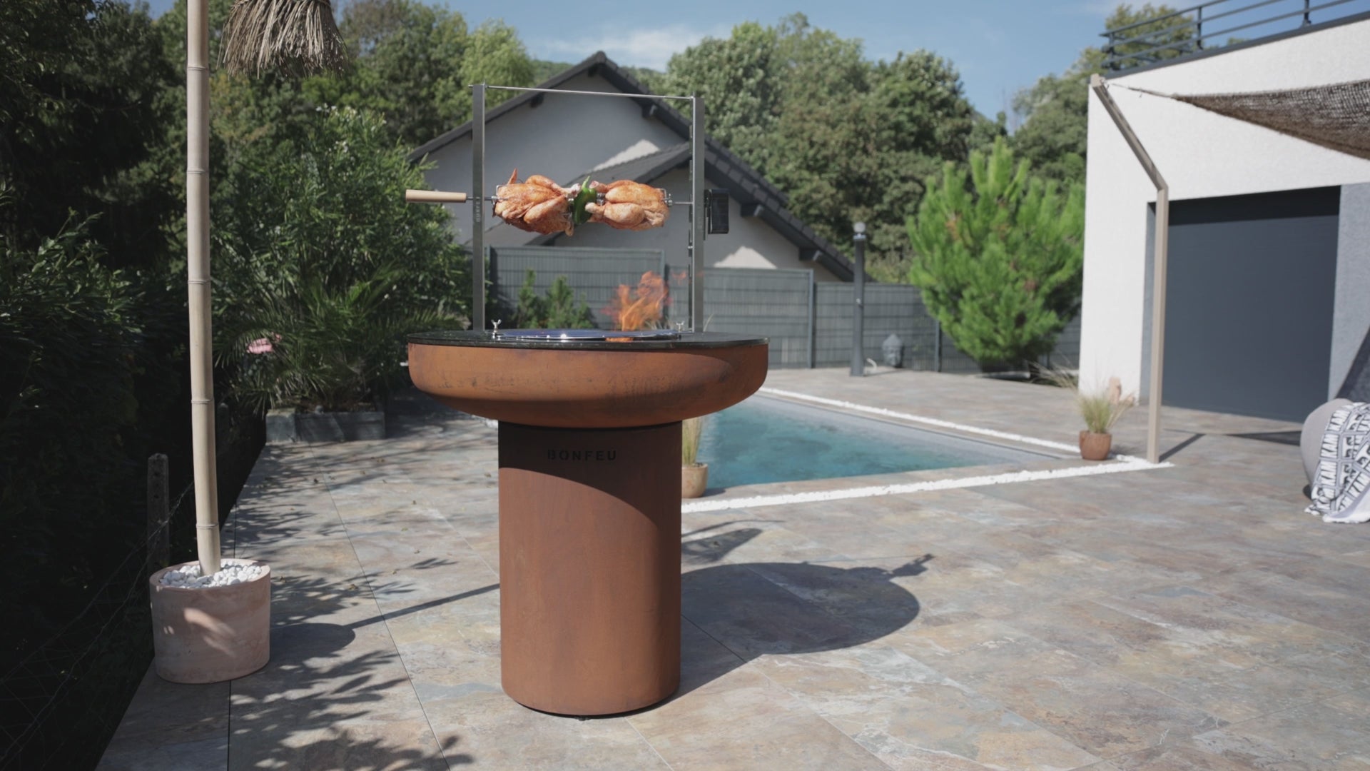 BonFeu BonBiza Corten XL BBQ Plancha Fire Pit