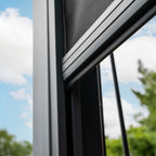 PergoSTET Plus 3m x 4m Rectangular Wall Mounted Pergola With Tilting Louvres And LED Lighting