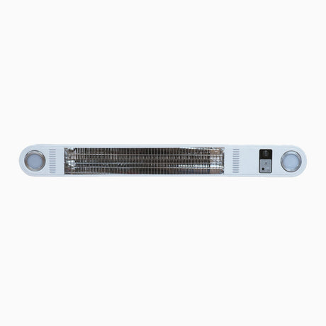 PergoSTET Motorized Wall & Ceiling Mount Smart Pergola Heater with Integrated LED Light (1500W) Latte